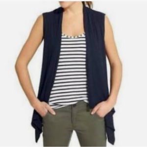 Black Athleta jersey sleeveless drapey vest